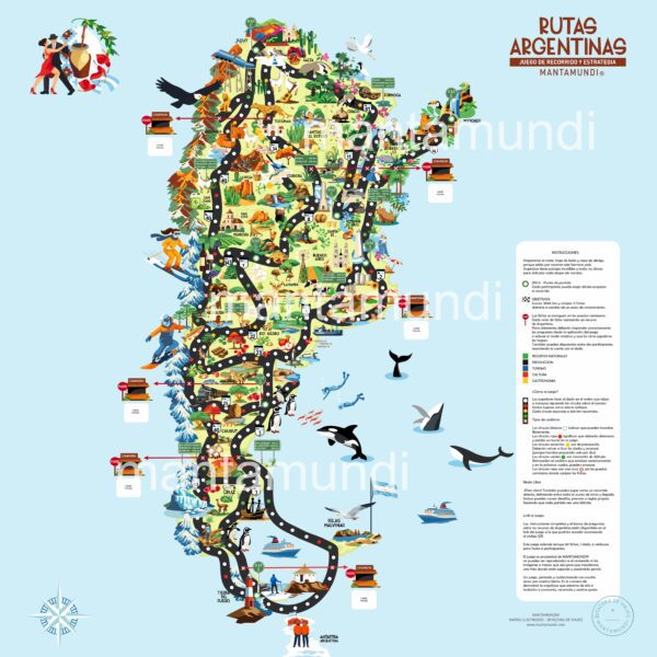 RUTAS ARGENTINAS - MAPA JUEGO